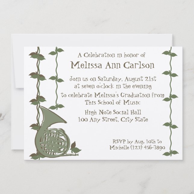 Convite Natureza Musical/ Corno Francês (Frente)