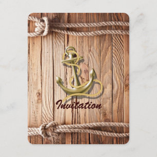 Convite náutica do navio arincar praça ancorar casamento n