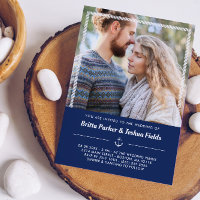 Nautical Anchor & Rope Photo Wedding