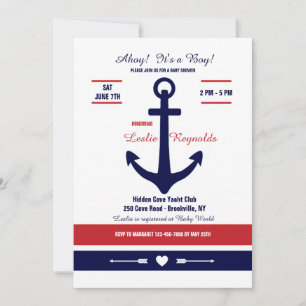 Convite Nautical Love 2