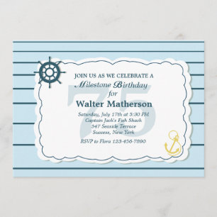 Convite náutico da terra e do mar