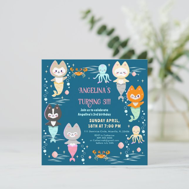 Convite Náutico Presente Aniversário. (Em pé/Frente)