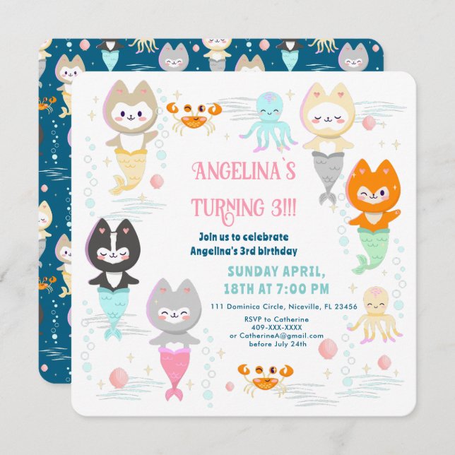 Convite Náutico Presente Aniversário. (Frente/Verso)