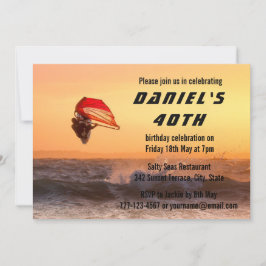 Convite Navegação No Sunset Surfer Sailinternado Personali