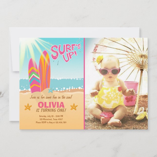 Convite Navegando no Aniversário, Surf de Convidado na Pra (Frente)