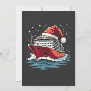 Convite Navio de Cruzeiro Familiar de Natal