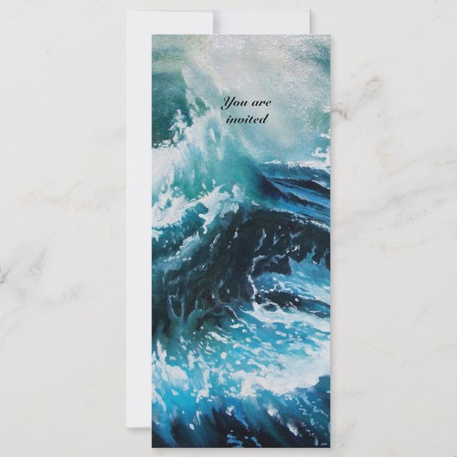 Convite Navio no mar em tempestade (Frente)