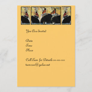 Convite Navios Titanic no Porto 1912