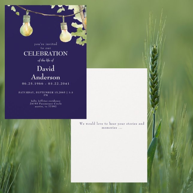 Convite Navy Celebration of Life Invitation (Criador carregado)