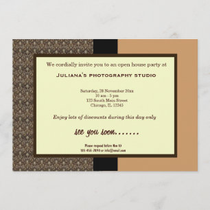 Convite Negócio novo da casa aberta