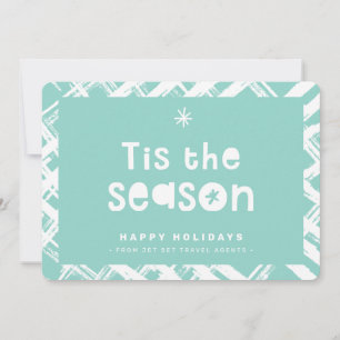 Convite NEGÓCIOS DE NATAL OBRIGADO logotipo é a temporada