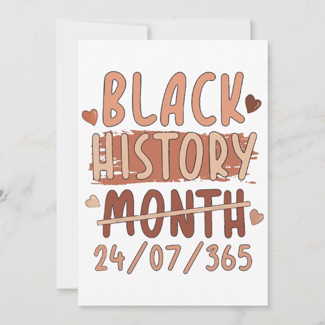 Convite Negra História Mês Depois de Melanina Negra (Frente)