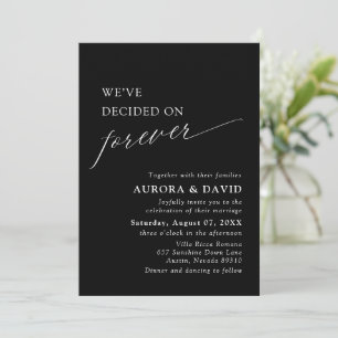 Convite Negros e Brancos Decidimos sobre o casamento para