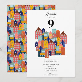 Convite Neighborhood Block Party Kids Birthday