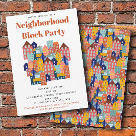 Convite Neighborhood Block Party Meet Your Neighbors