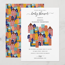 Convite Neighborhood House Baby Shower