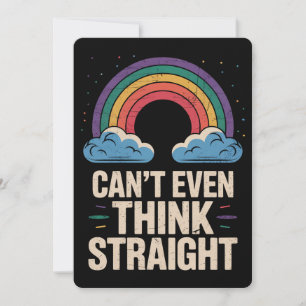 Convite Nem sequer consigo pensar no Orgulho gay LGBTQ Het