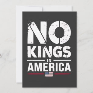 Convite Nenhum Rei na Bandeira Patriótica Americana