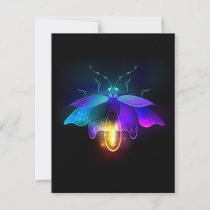 Convite Neon Firefly a preto