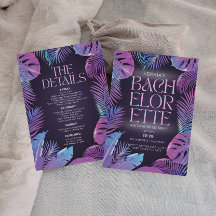 Neon Palm Tropical Festa de solteira