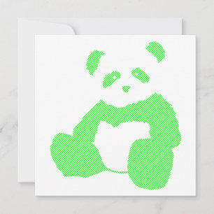 Convite neon panda