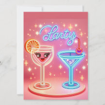 Convite Neon Personalizado para Festa