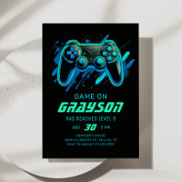 Neon Video Game Gamer Birthday