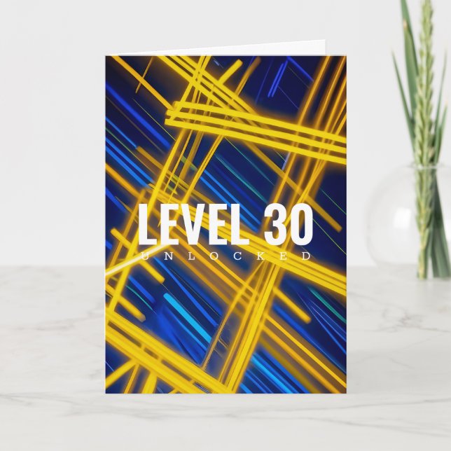 Convite Neon Yellow Cyan Cyberpunk Light Trails Abstract (Frente)