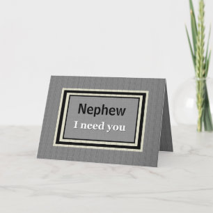 Convite NEPHEW Usher Wedding Invitation - Silver and Black