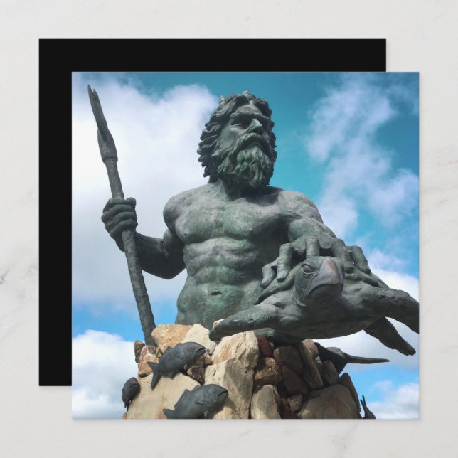 Convite nepografia do rei na Virgínia Beach (Frente/Verso)