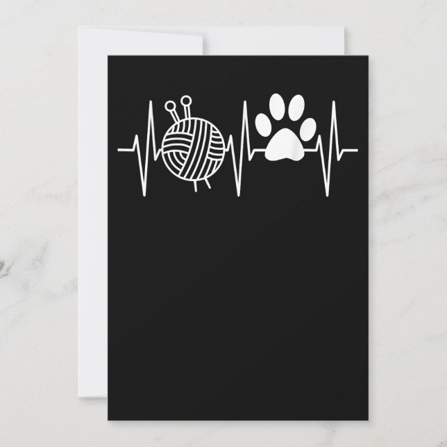 Convite Nerd Engraçado Avó Mãe Knit Agulha Yarn (Frente)