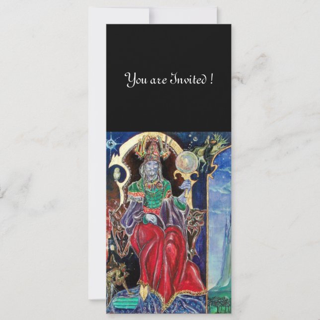 Convite NEUROMANCER, azul vermelho, preto branco (Frente)