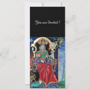 Convite NEUROMANCER, azul vermelho, preto branco