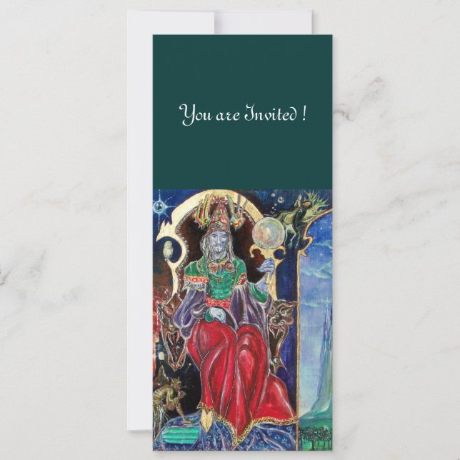 Convite NEUROMANCER, azul vermelho, verde branco (Frente)