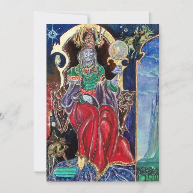 Convite NEUROMANCER, Festa de Halloween do Rei Mágico, Con (Frente)