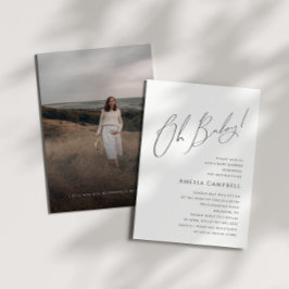 Convite Nêutral Whimsical, Querida! Chá de fraldas de foto