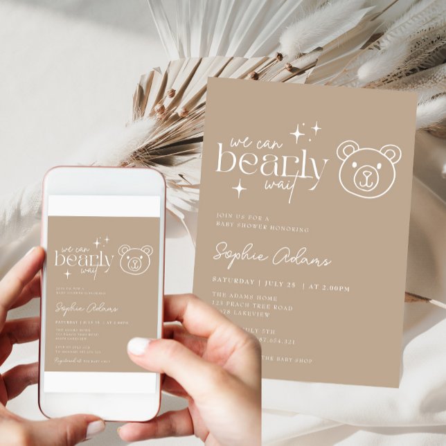 Convite Neutralmente Podemos Esperar O Chá de fraldas Do U (Criador carregado)