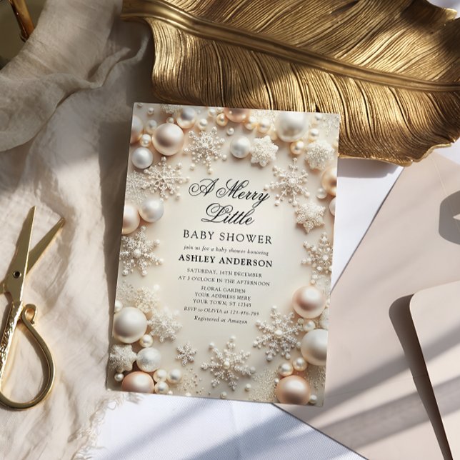 Convite Neutro Um Pequeno Chá de fraldas Feliz (Criador carregado)