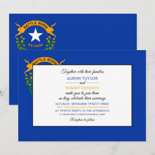 Convite Nevadan Flag, Flag of Nevada Wedding