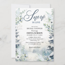 Convite Neve apaixonada pelo inverno maravilha da Terra Ch