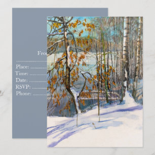 Convite Neve caiu d'água