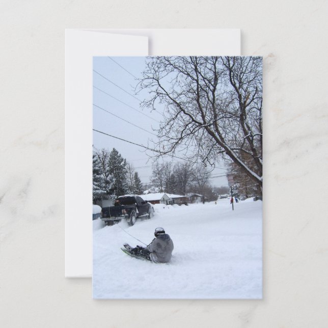 Convite Neve, diversão de inverno. (Frente)