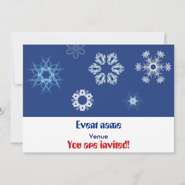 Convite neve fractal (Frente)