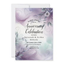Névoa de Lavanda e Sussurros de Aquarela Aniversár