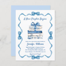  new chapter begins blue ribbon books baby shower 