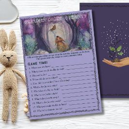 Convite New Chapter Begins Who Knows Mommy Best Game Card