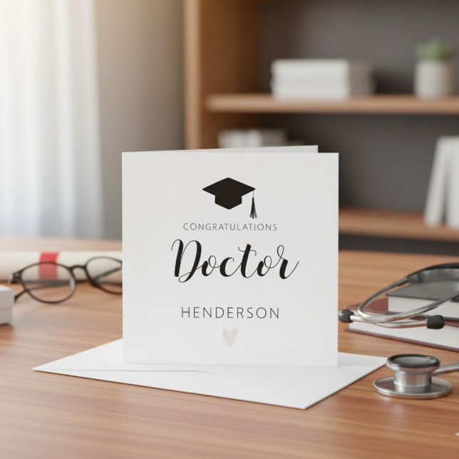 Convite New Doctorate Degree Card Doctorate Degree Card  (Criador carregado)