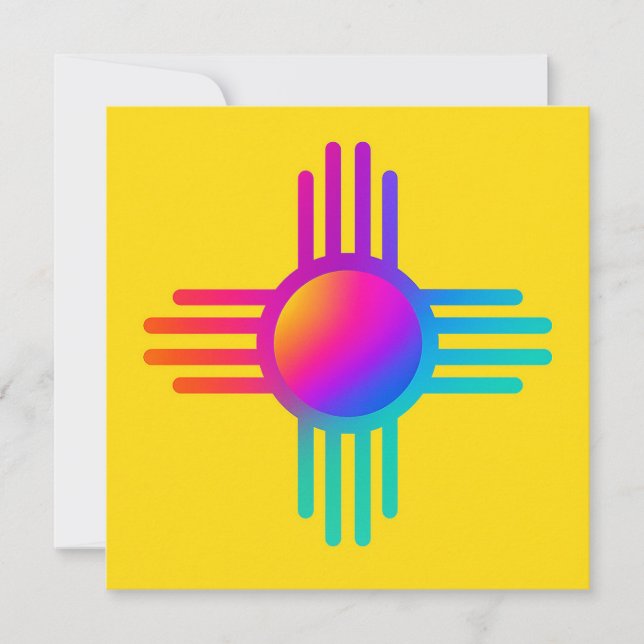 Convite New Mexico Zia Sun  (Frente)