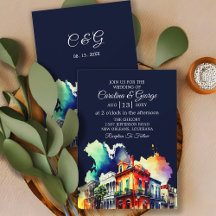 New Orleans Nola Louisiana - Casamento por Aquarel