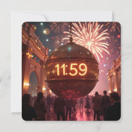 Convite New Year's Eve Party Countdown Clock